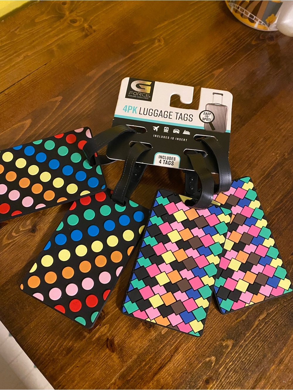 NEW 4 Pack of Colorful Luggage Tags